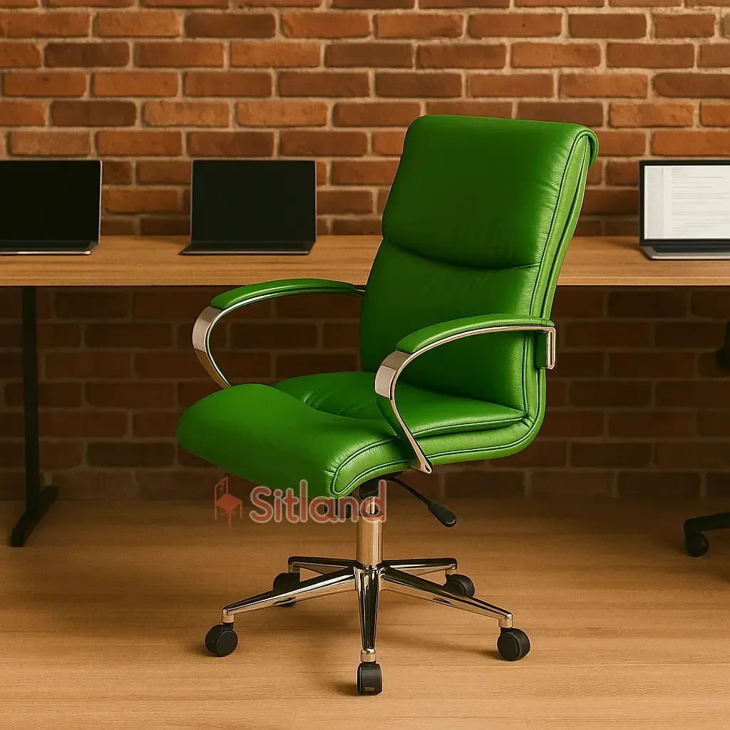 صندلی اداری چرخدار armonia4230 | دارای جک تنظیم ارتفاع | دارای گارانتی 36 ماهه | جنس پایه/جنس فریم پشتی: فلز | سیتلند