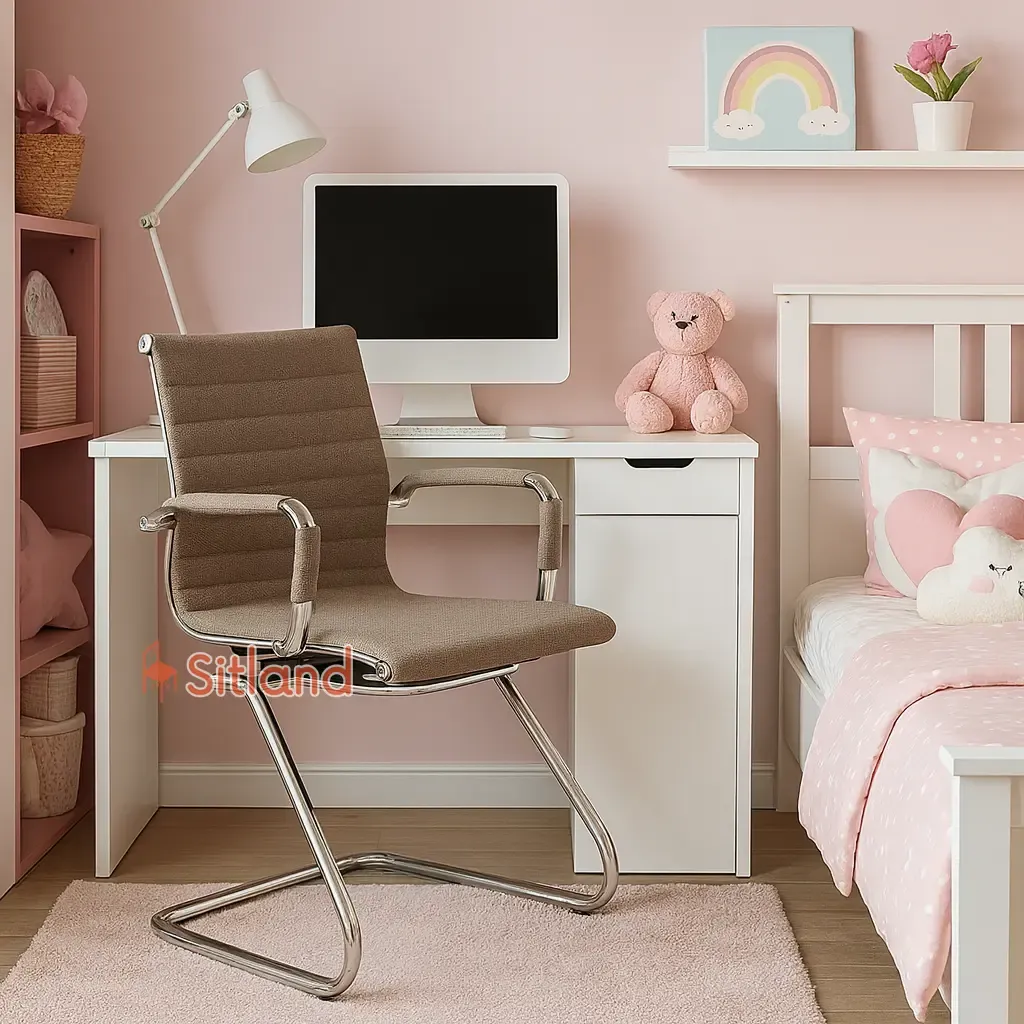 صندلی کنفرانس 7110 | بهترین صندلی انتظار با پشتی  کوتاه | قابل سفارش با روکش چرم یا پارچه و در رنگ‌های متنوع | گارانتی3ساله سیتلند