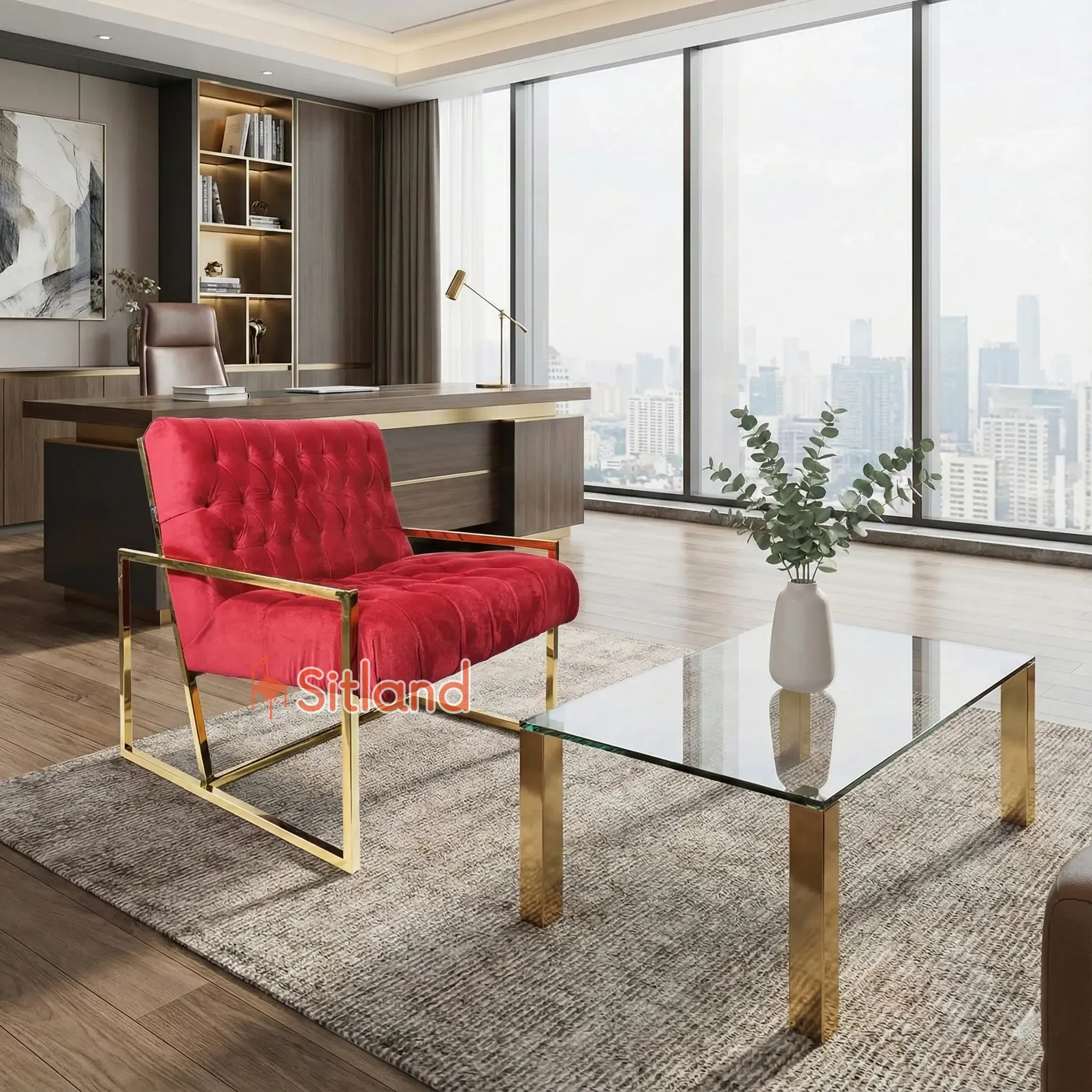 بهترین مبل مینیمال یکنفره | فریم فلزی رنگ کروم | پشتی: فوم ممول،روکش مخملی با رنگ بندی | گارانتی3ساله در سیتلند