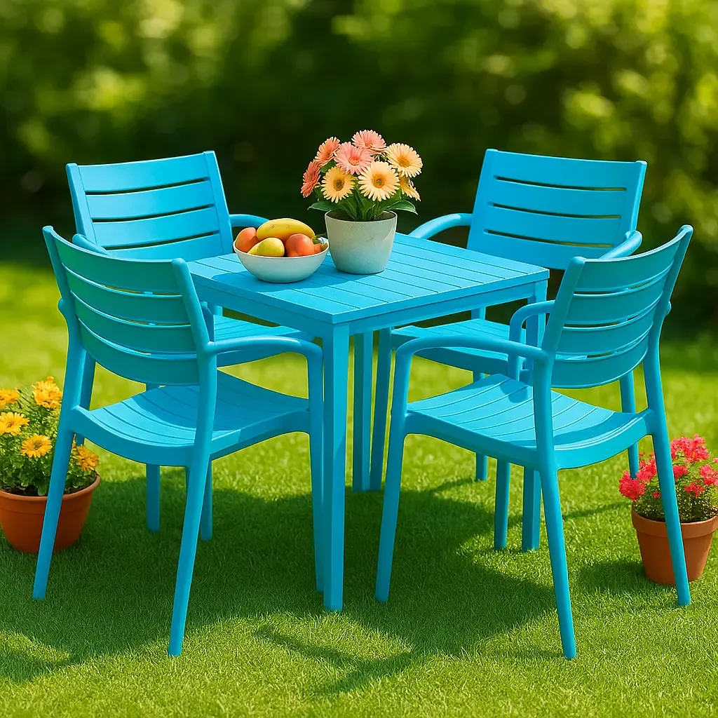 میز پلاستیکی فضای باز مناسب استفاده خانگی، رستورانی وباغ و ویلا