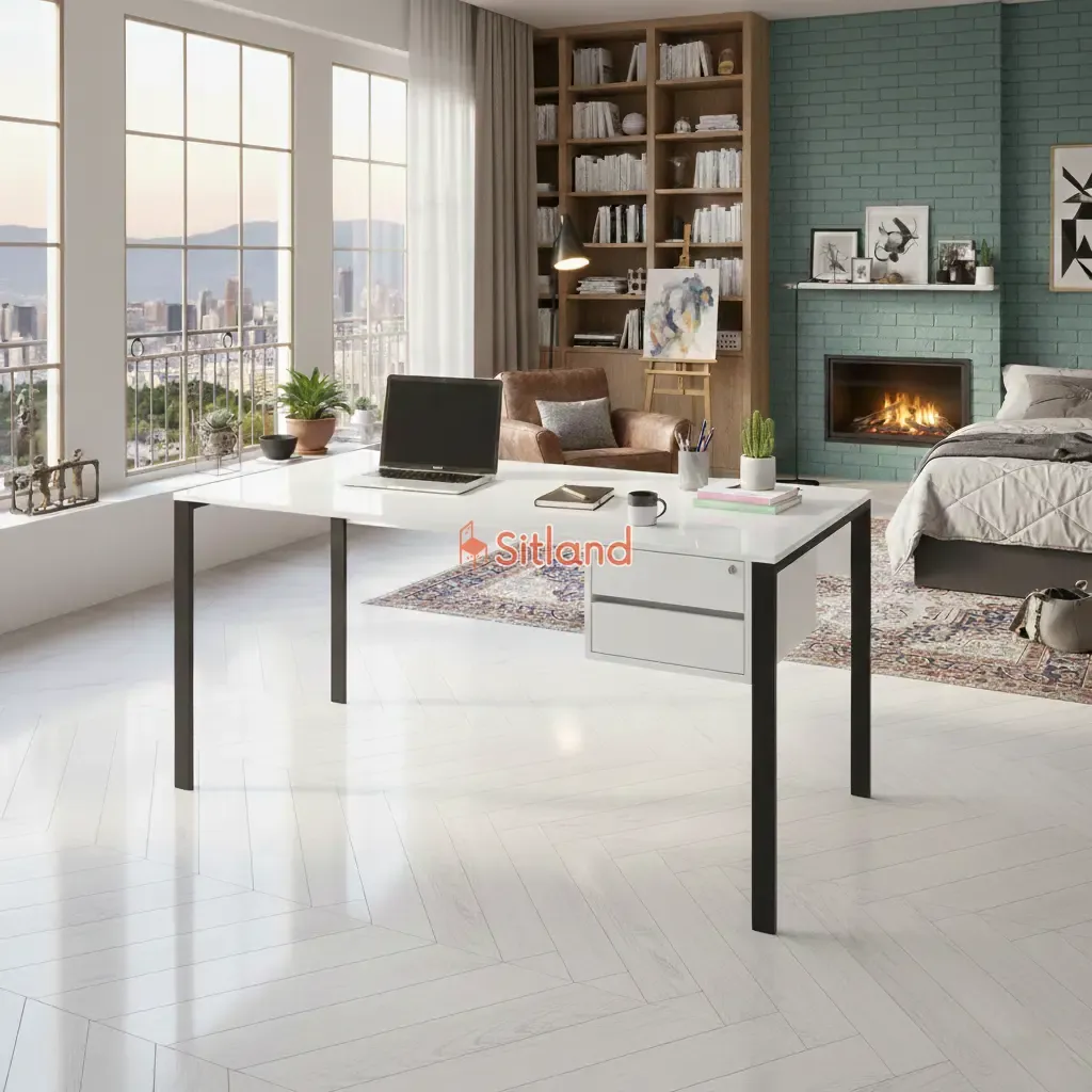 بهترین میز تحریر کشودار | میز مطالعه در رنگبندی متنوع | میز کامپیوتر MDF مینیمال و شیک | 3سال گارانتی سیتلند