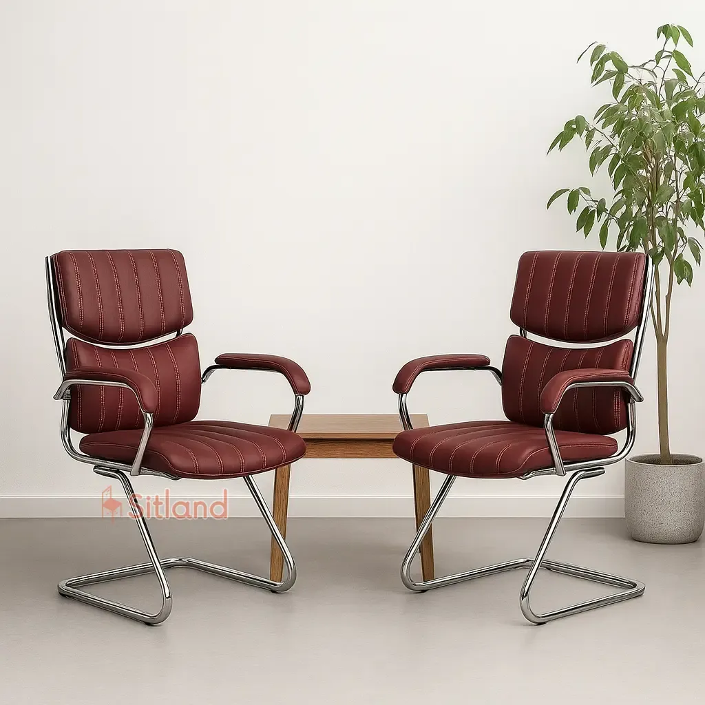 صندلی کنفرانس 5135 | جنس پایه و فریم: فلزی | دارای تنوع رنگی بالا | با روکش چرم درجه1 | گارانتی3 ساله | سیتلند