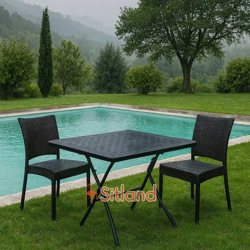 میز فلزی تاشو اسکای 120×180| تاشو، کم‌جا، با مقاومت بالا | مناسب خانه، فضای باز، رستوران، کافه، باغ و ویلا | سیتلند