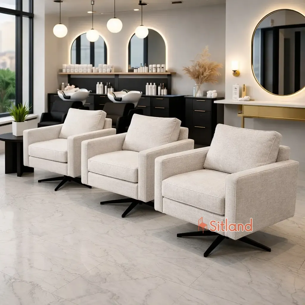 بهترین مبل چرخان راحتی طبی و اداری | مبل تک‌ نفره پایه گردان مدرن | قابل سفارش با پارچه یا چرم | در رنگ‌های متنوع | گارانتی در سیتلند