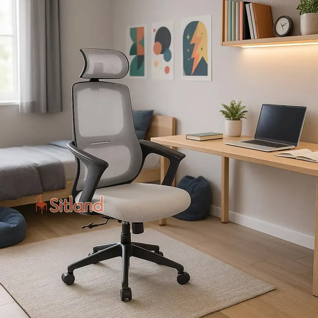 صندلی کارشناسی دیا | صندلی اداری با مکانیزم سینکرون , کلاچی | با قابلیت سفارشی‌سازی | پایه فولادی با روکش کروم- نیکل | سیتلند