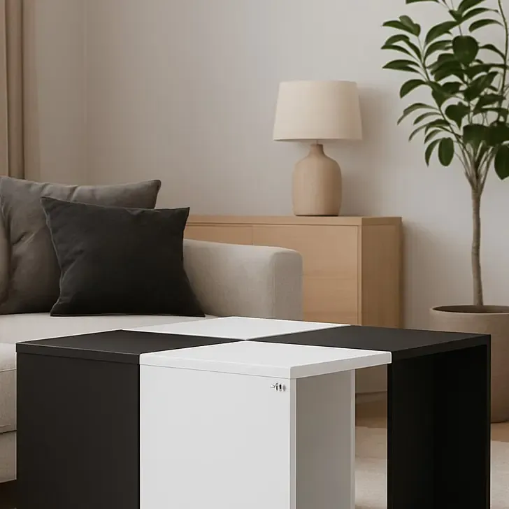 میز جلومبلی(۴ عدد عسلی که در کنار هم یک جلومبلی میسازند) | MDF مرغوب | با گارانتی معتبر در فروشگاه آنلاین سیتلند