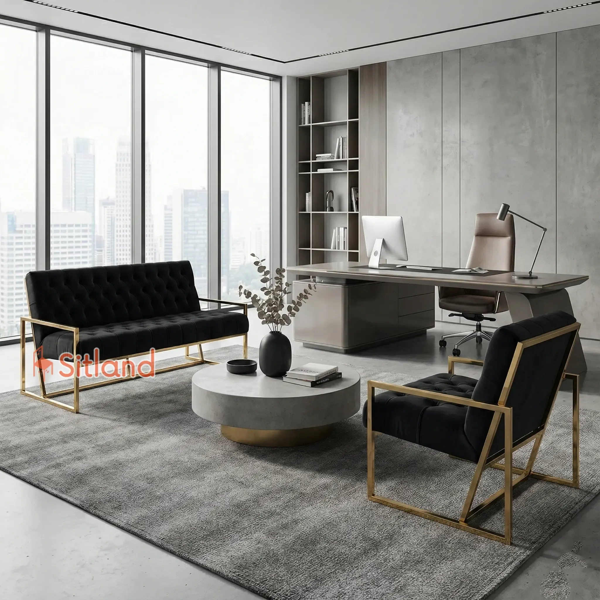 بهترین مبل مینیمال دونفره | روکش مخملی با فریم فلزی | رنگ‌بندی متنوع | با لمسه و بدون لمسه |قابل ست شدن با مبل تک نفره لانژ در سیتلند