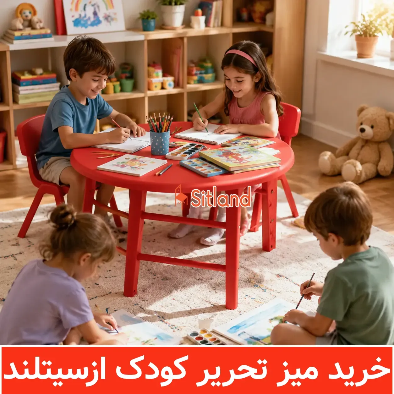 میز کودک پلاستیکی در فضای بازی فانتزی | مشاهده قیمت و خرید میز تحریر کودک در سیتلند