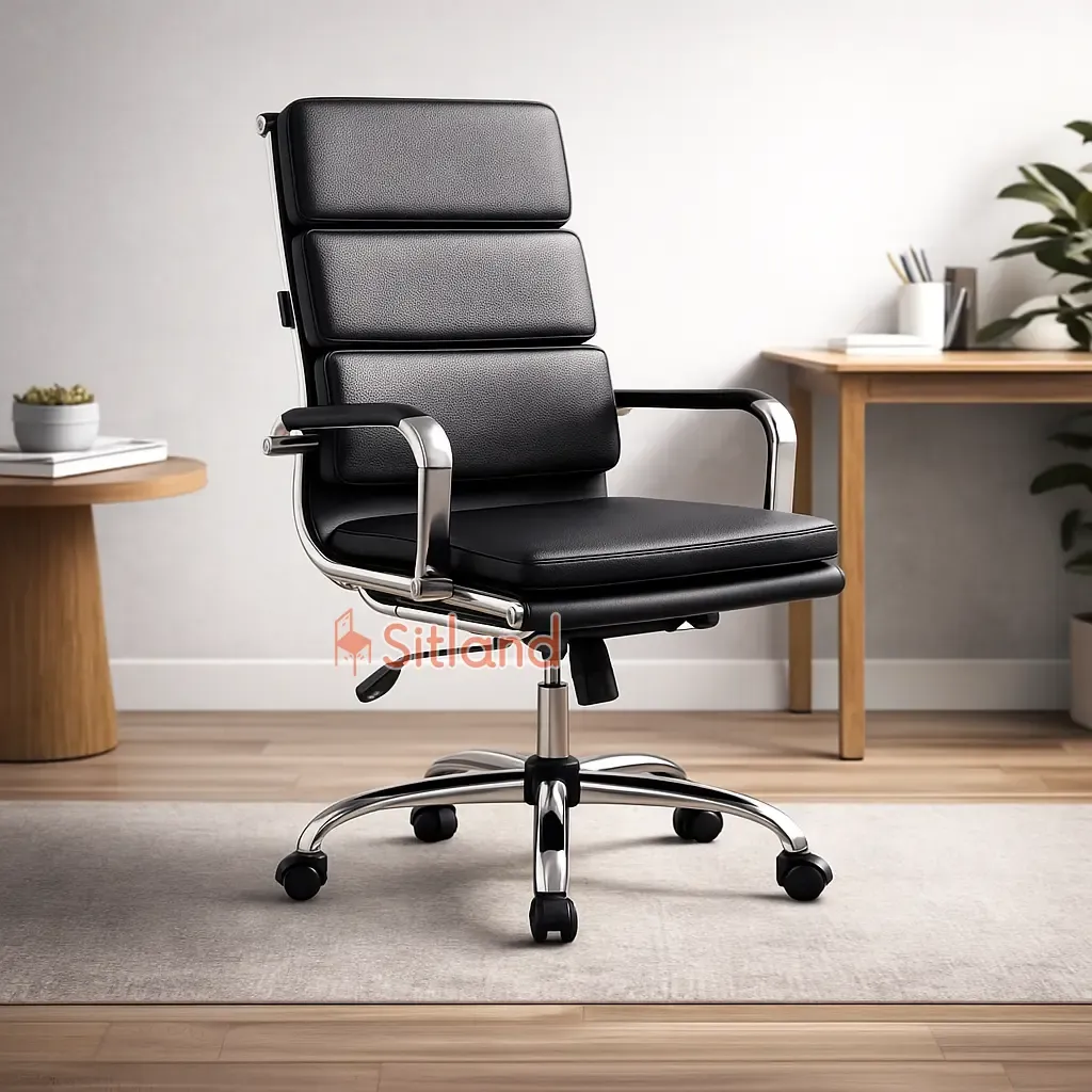 صندلی کامپیوتر طبی 7330 | صندلی چرخدار پشتی بلند با جک تنظیم ارتفاع و زاویه | قابل سفارس با پارچه و چرم با رنگ‌های متنوع | گارانتی3ساله در سیتلند