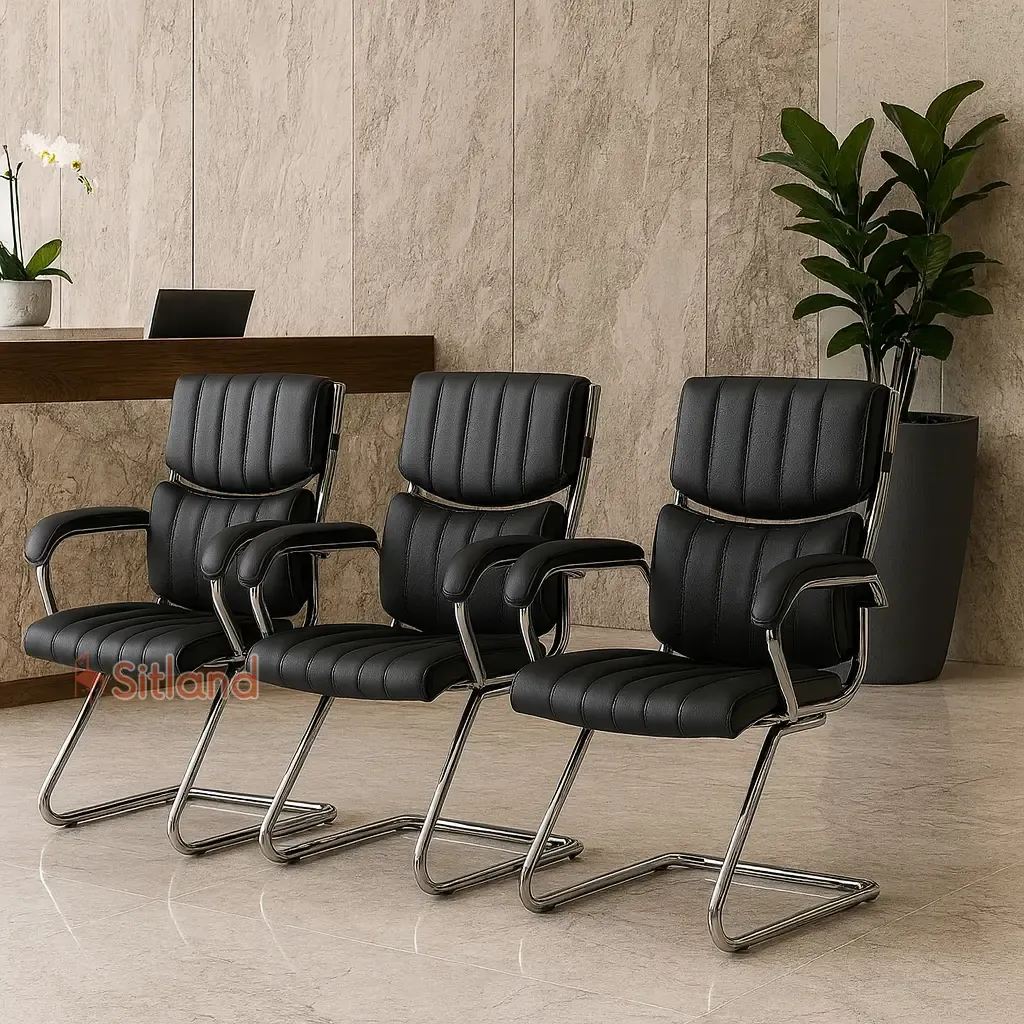 صندلی کنفرانس 5135 | جنس پایه و فریم: فلزی | دارای تنوع رنگی بالا | با روکش چرم درجه1 | گارانتی3 ساله | سیتلند