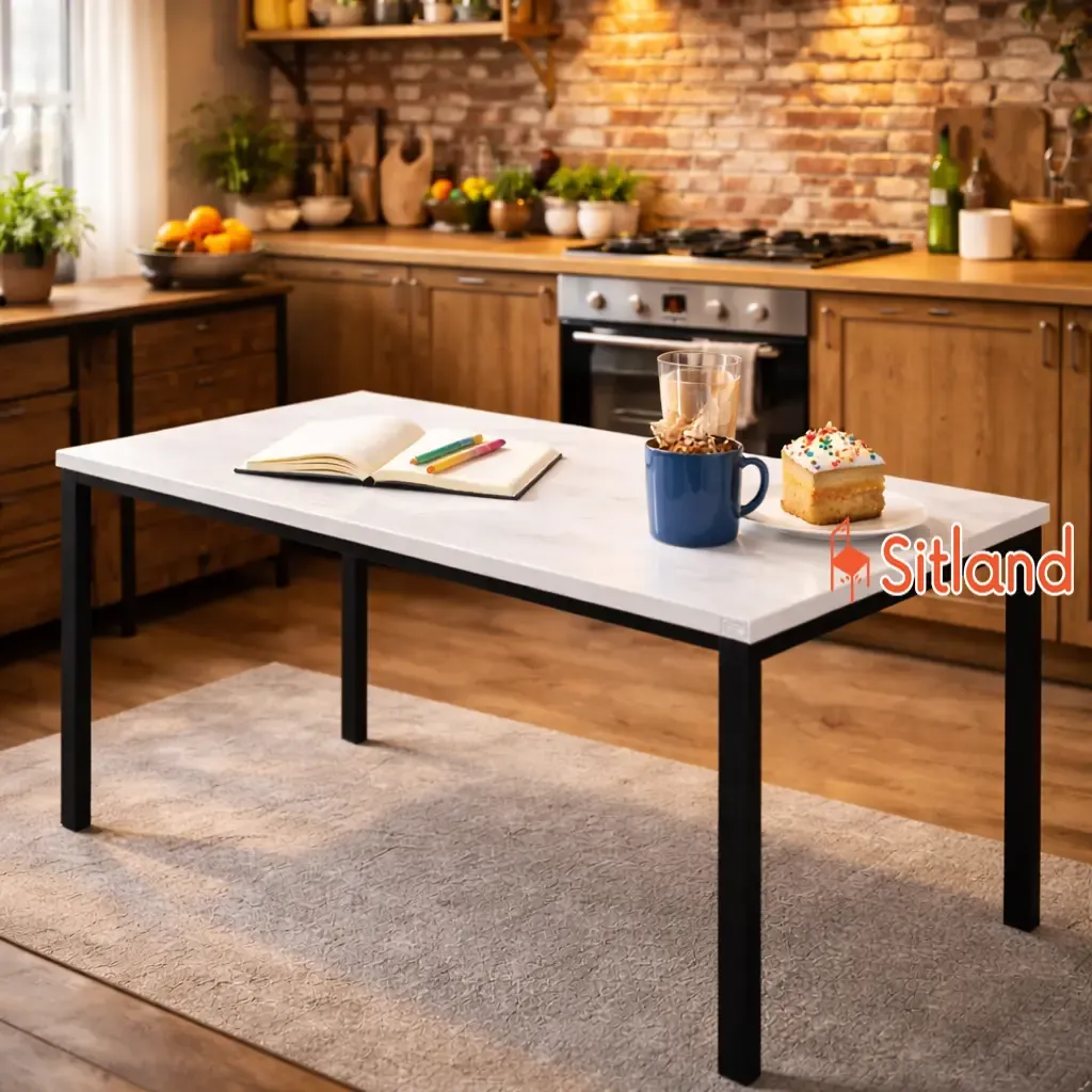 میز تحریر ساده | میز مطالعه mdf | میز تحریر مدرن و شیک با پایه فلزی و رنگ بندی متنوع | خرید انلاین و قسطی میز تحریر در سیتلند