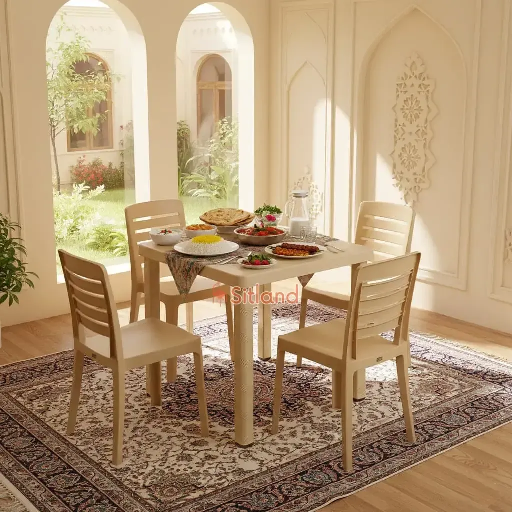 میز پلاستیکی مقاوم و سبک مناسب خانه و باغ