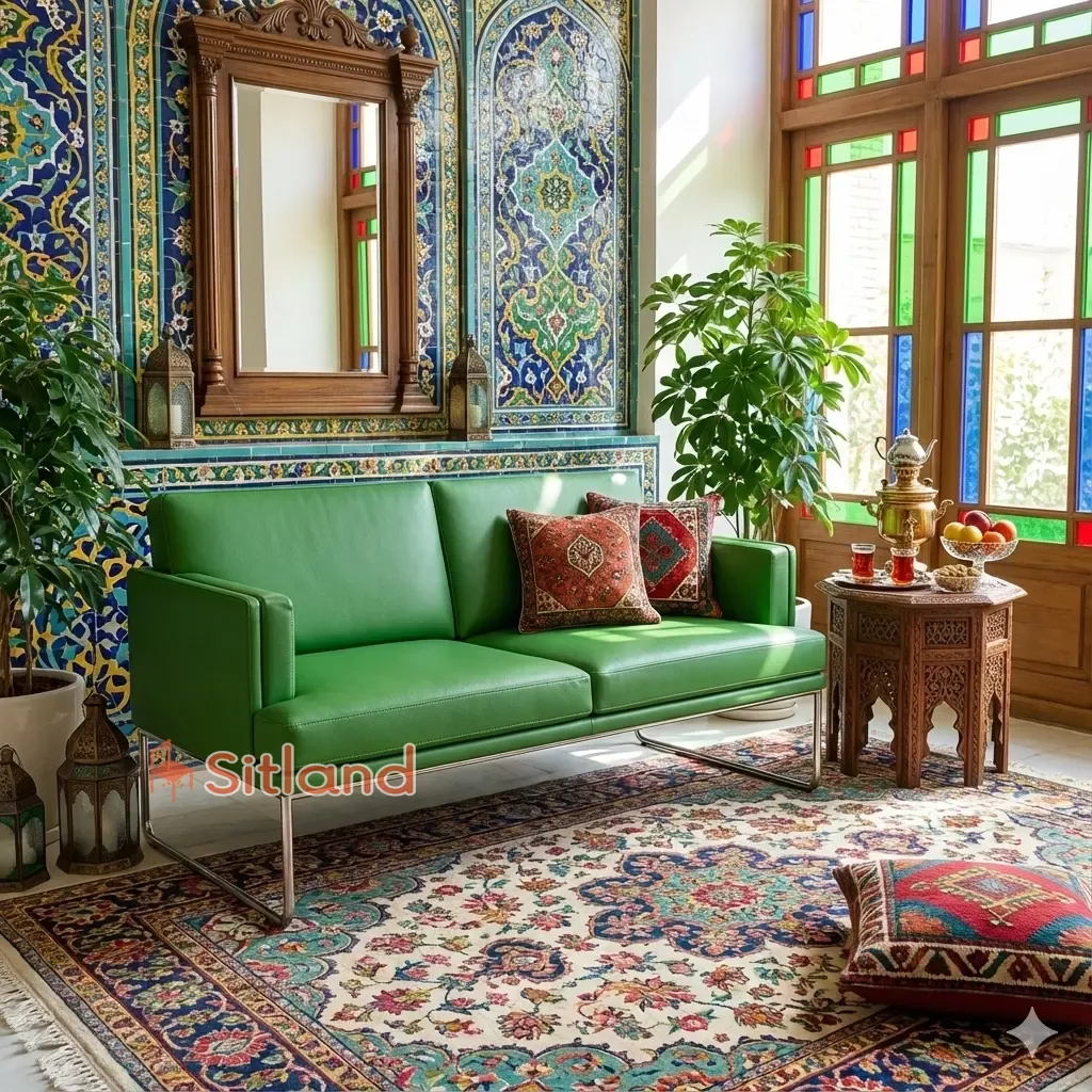 بهترین مبل مینیمال دونفره | با روکش چرم | رنگبندی متنوع | فریم فلزی | قابلیت ست با مبل تک نفره و سه نفره | گارانتی3ساله وقیمت در فروشگاه سیتلند