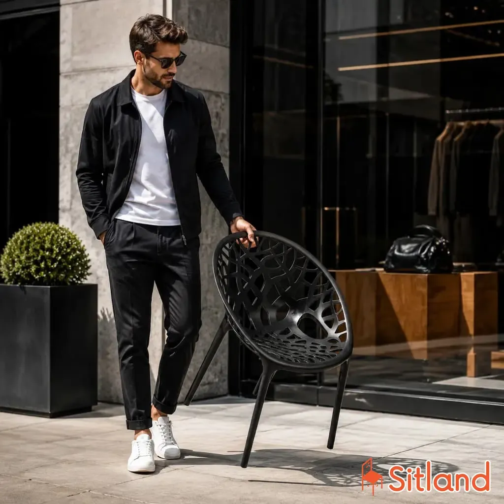صندلی سبک با قابلیت جابجایی راحت برای دم در مغازه و بوتیک سیتلند