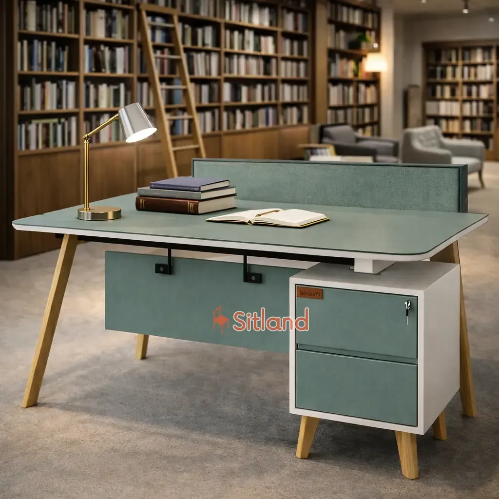 بهترین میز کامپیوترMDF و چوب راش | میز اداری دارای فایل و پنل | خرید قسطی | در دونوع MDF تیپ AوB | رنگ‌بندی متنوع | گارانتی 3ساله سیتلند