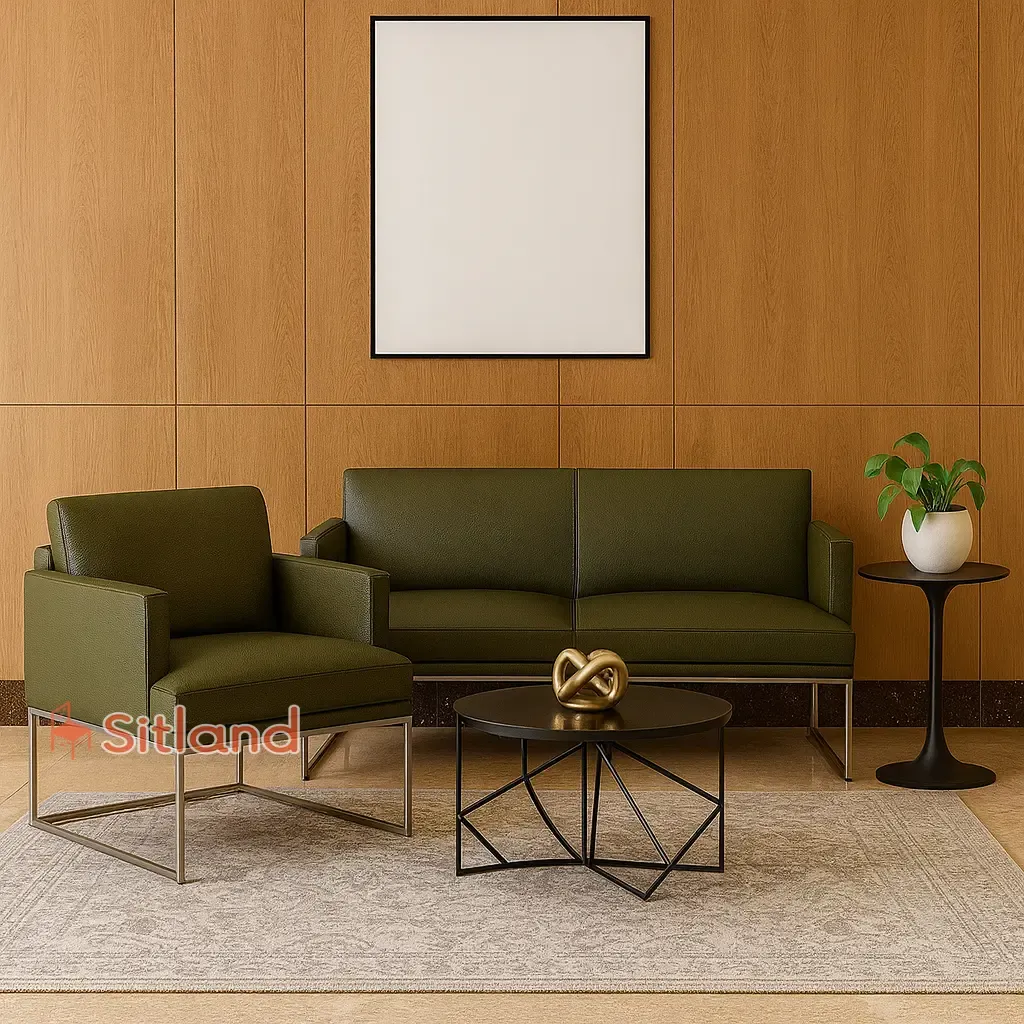 بهترین مبل مینیمال دونفره | با روکش چرم | رنگبندی متنوع | فریم فلزی | قابلیت ست با مبل تک نفره و سه نفره | گارانتی3ساله وقیمت در فروشگاه سیتلند