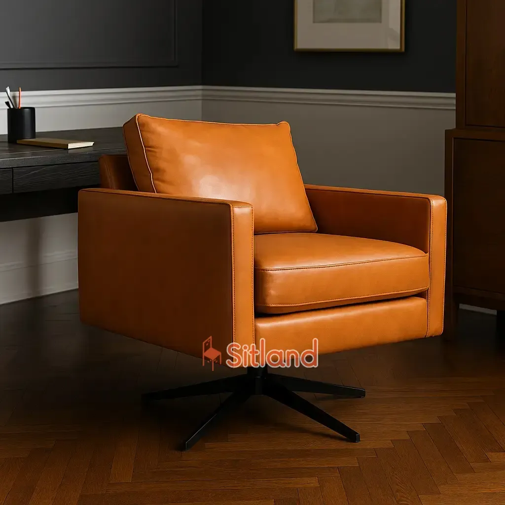 بهترین مبل چرخان راحتی طبی و اداری | مبل تک‌ نفره پایه گردان مدرن | قابل سفارش با پارچه یا چرم | در رنگ‌های متنوع | گارانتی در سیتلند