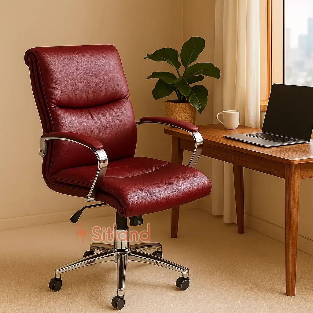 صندلی اداری چرخدار armonia4230 | دارای جک تنظیم ارتفاع | دارای گارانتی 36 ماهه | جنس پایه/جنس فریم پشتی: فلز | سیتلند