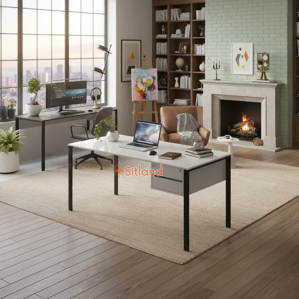 بهترین میز تحریر کشودار | میز مطالعه در رنگبندی متنوع | میز کامپیوتر MDF مینیمال و شیک | 3سال گارانتی سیتلند