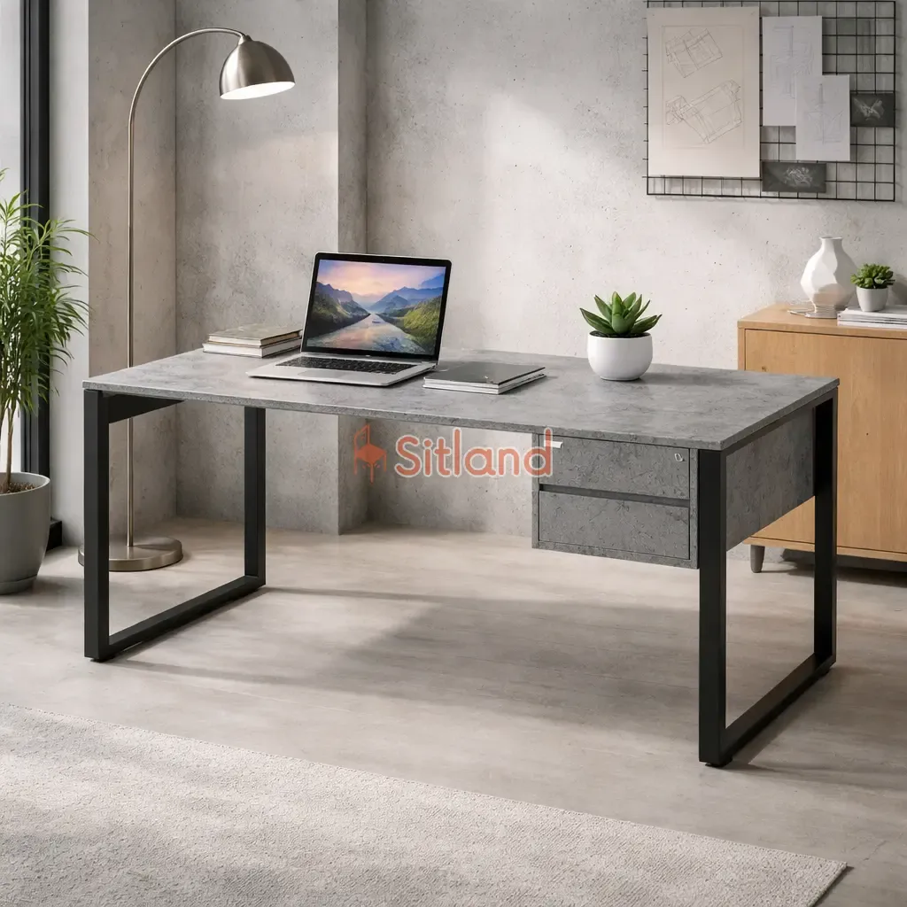 بهترین میز تحریر با کشو | میز مطالعه با رنگ بندی | میزاداری MDF | میز تحریر mdf و پایه فلزی |خرید میز مطالعه قسطی