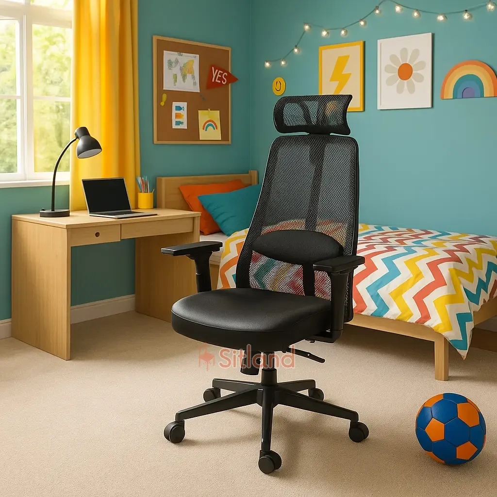 صندلی کامپیوتر طبی 520M | مش تنفسی ضدتعریق | فوم سرد با کیفیت بالا| دستهها قابل تنظیم | صندلی اداری چرخدار | فروشگاه سیتلند