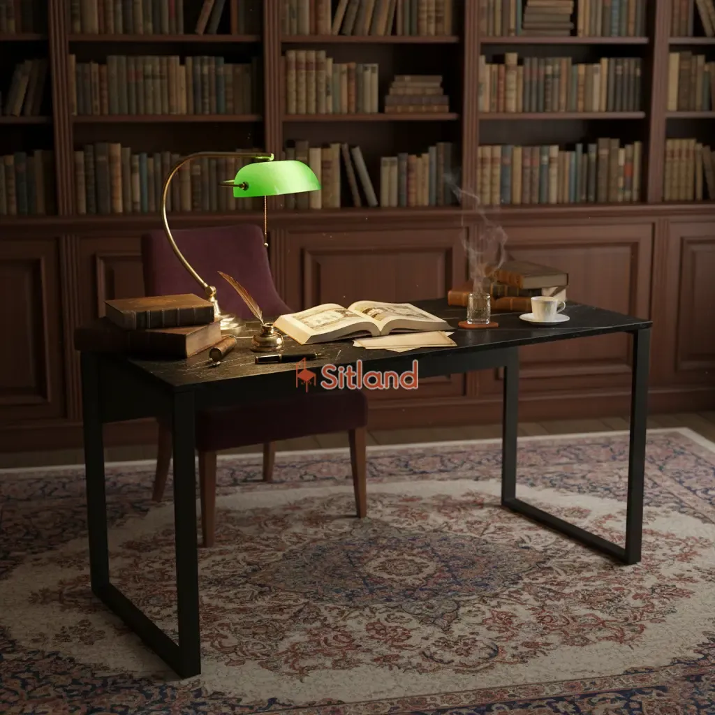 میز تحریر شیک لارس | میز مطالعه مدرن با رنگبندی | گارانتی3ساله سیتلند | خرید قسطی میز تحریر | میز تحریر mdf