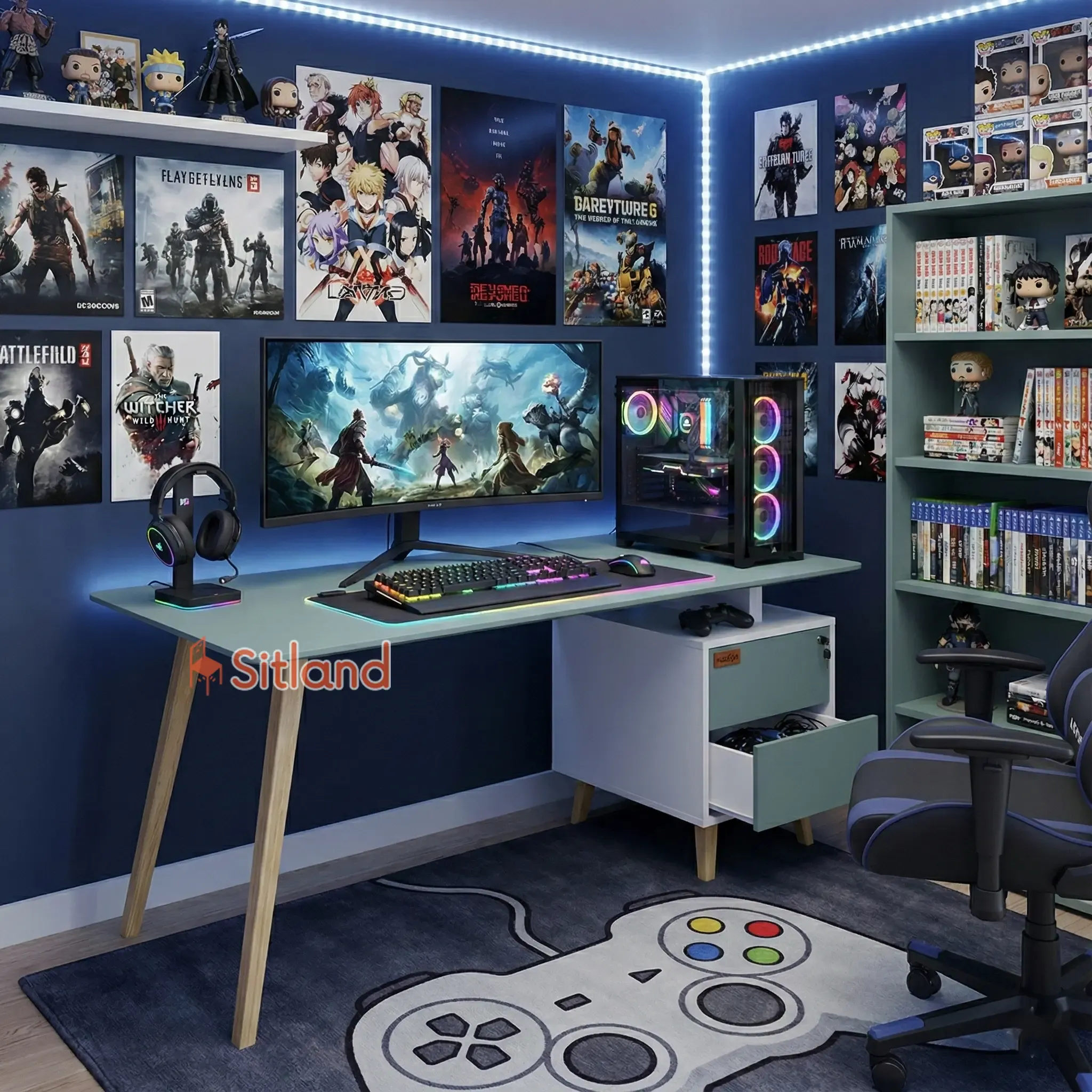 بهترین میز کامپیوترMDF و چوب راش | میز اداری دارای فایل و پنل | خرید قسطی | در دونوع MDF تیپ AوB | رنگ‌بندی متنوع | گارانتی 3ساله سیتلند