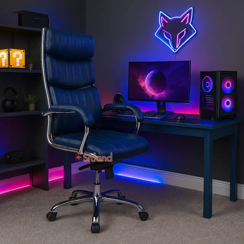 خرید بهترین صندلی کامپیوتر طبی و ارگونومیک | دارای تنوع رنگی با روکش چرم | گارانتی3ساله | مکانیزم سینکرون چهارحالته | فروشگاه سیتلند