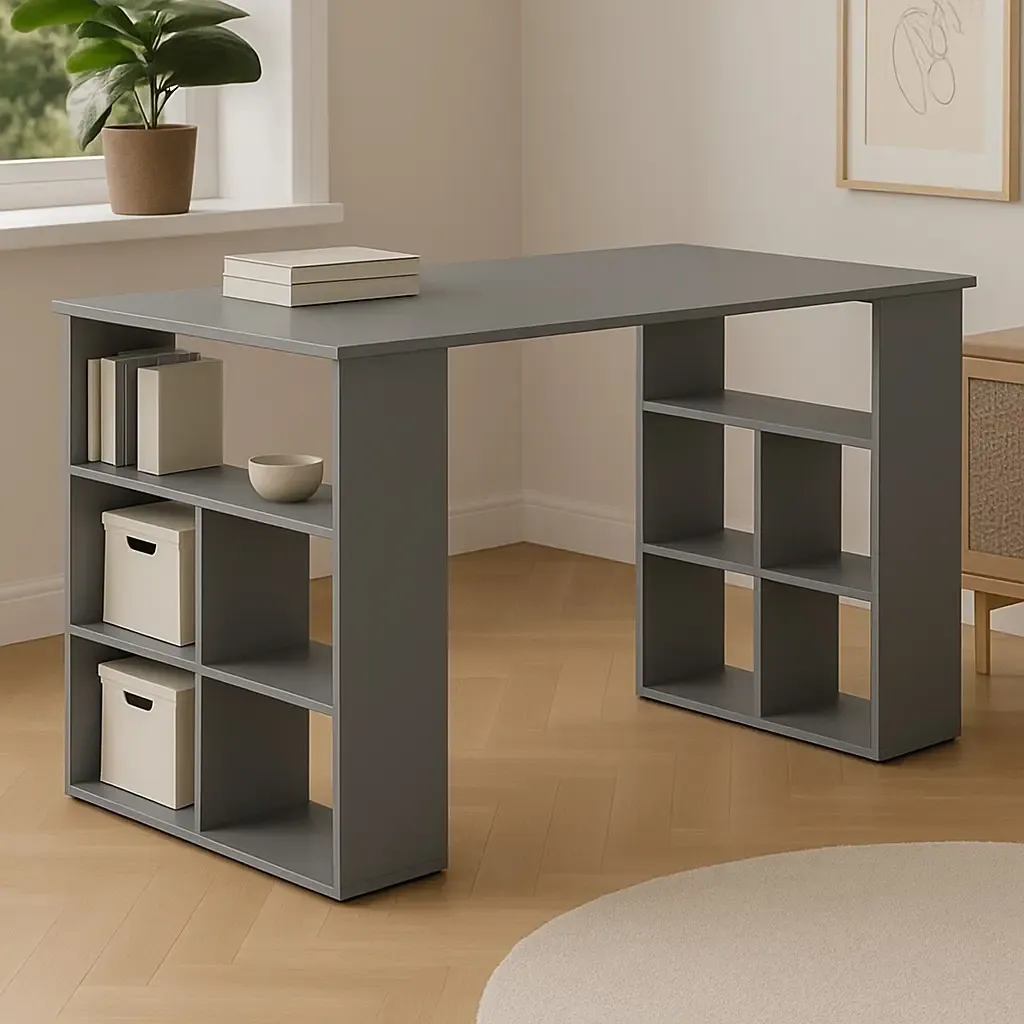 خرید میز تحریر کمجا مدل کتابخانه دار | MDF مقاوم و ضد خش | قابل سفارشیسازی، تنوع رنگی بالا | با گارانتی در فروشگاه سیتلند