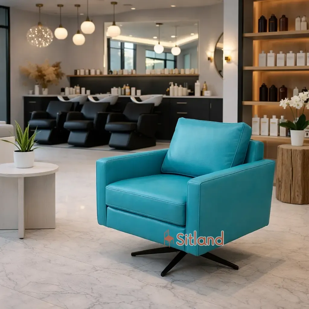 بهترین مبل چرخان راحتی طبی و اداری | مبل تک‌ نفره پایه گردان مدرن | قابل سفارش با پارچه یا چرم | در رنگ‌های متنوع | گارانتی در سیتلند