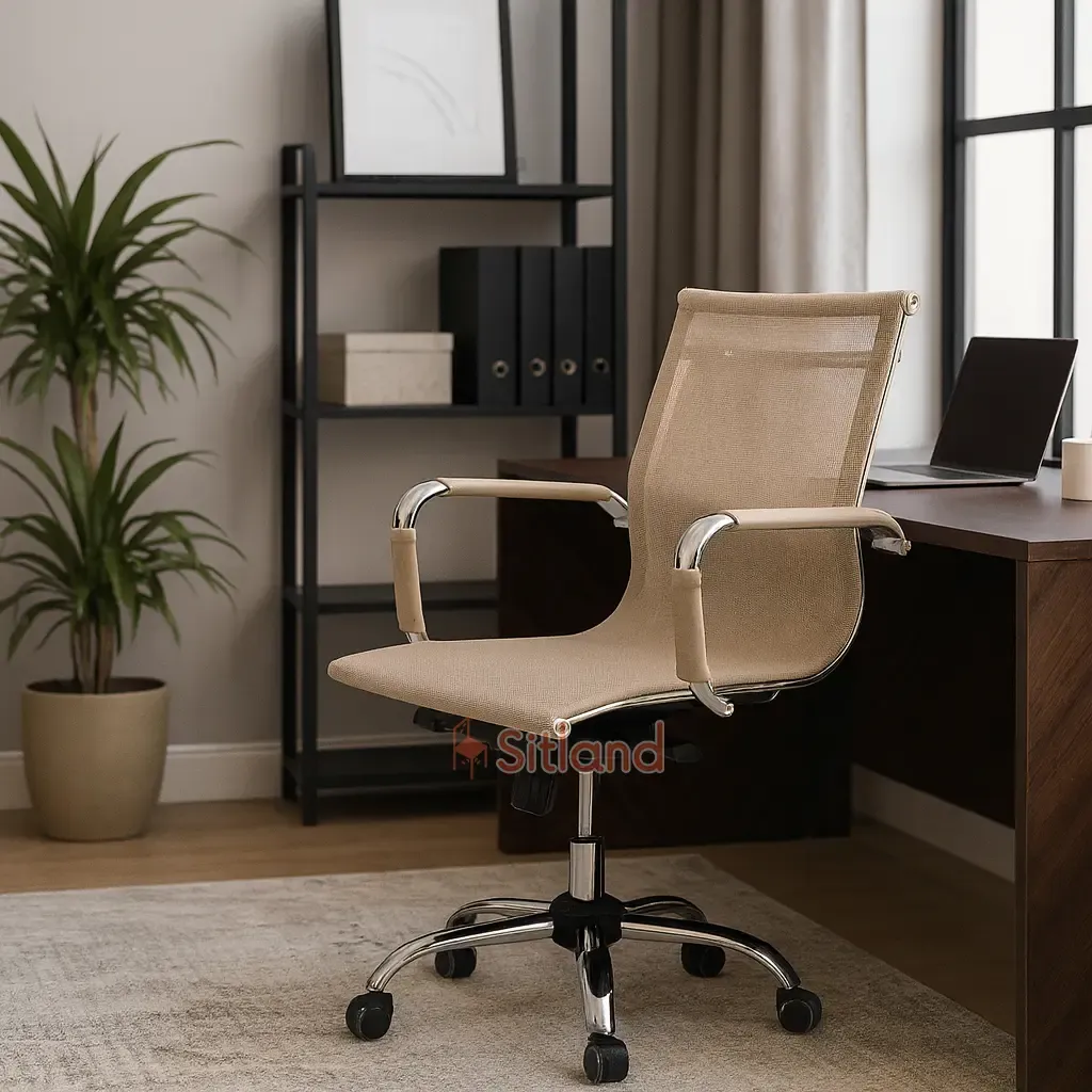 صندلی کامپیوتر string7260 | صندلی چرخدار با جک قابل تنظیم | با روکش مش توری ضد پارگی | گارانتی 3ساله در فروشگاه سیتلند