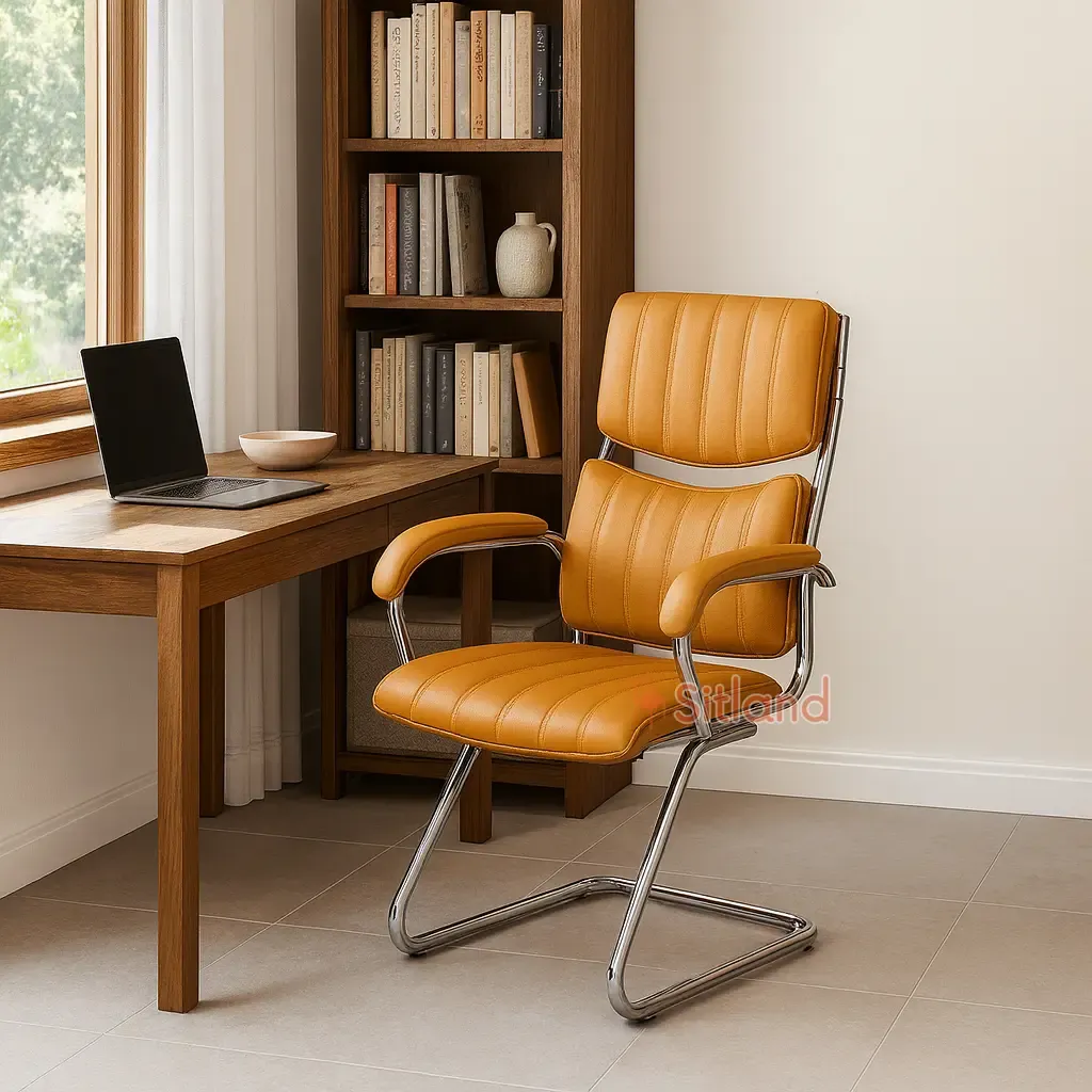 صندلی کنفرانس 5135 | جنس پایه و فریم: فلزی | دارای تنوع رنگی بالا | با روکش چرم درجه1 | گارانتی3 ساله | سیتلند