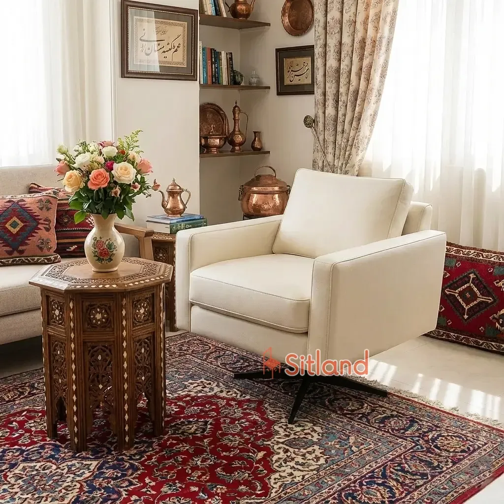 بهترین مبل چرخان راحتی طبی و اداری | مبل تک‌ نفره پایه گردان مدرن | قابل سفارش با پارچه یا چرم | در رنگ‌های متنوع | گارانتی در سیتلند