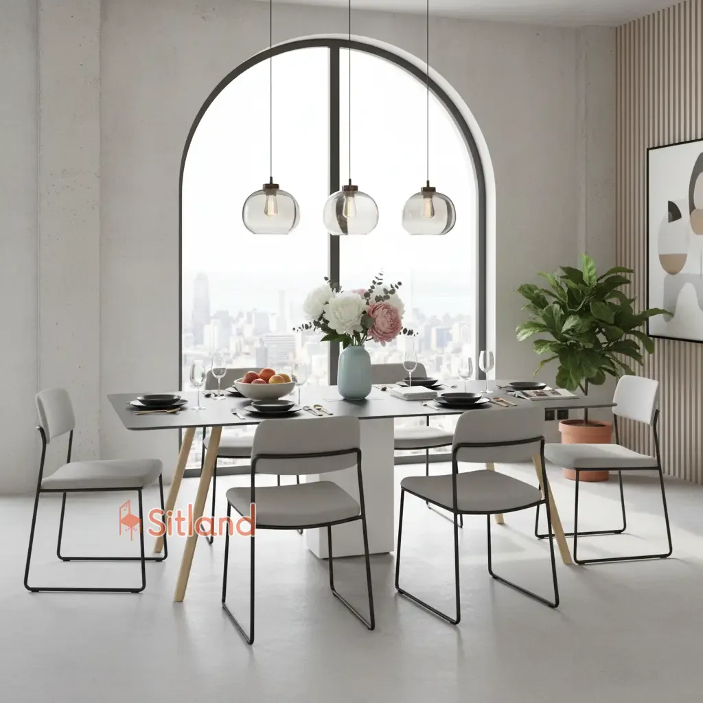 میز کنفرانس MDF | میز اداری با رنگ بندی متنوع  | میز گروهی شیک با طرح‌های متنوع | میز اداری کنفرانس با پایه چوب راش