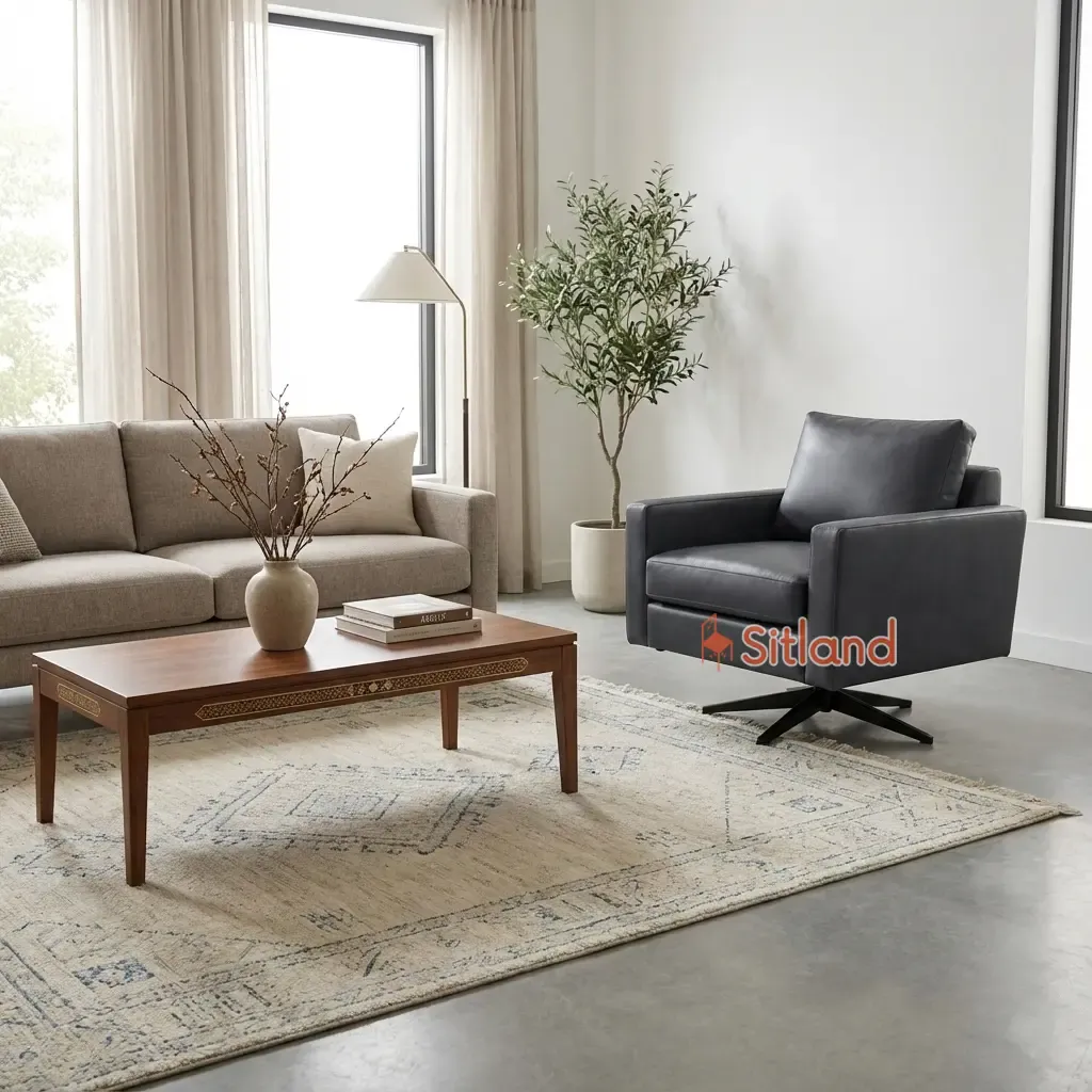 بهترین مبل چرخان راحتی طبی و اداری | مبل تک‌ نفره پایه گردان مدرن | قابل سفارش با پارچه یا چرم | در رنگ‌های متنوع | گارانتی در سیتلند