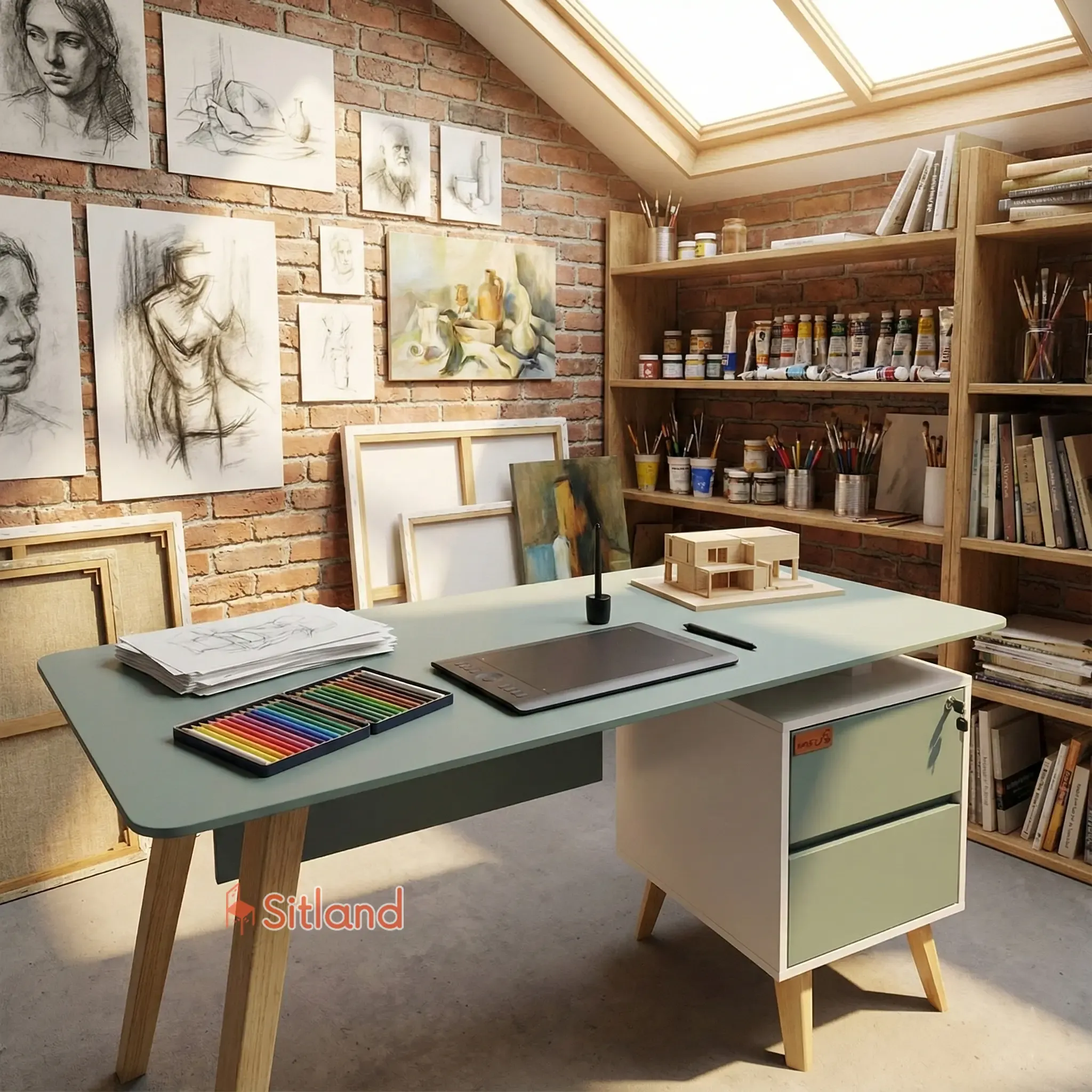 بهترین میز کامپیوترMDF و چوب راش | میز اداری دارای فایل و پنل | خرید قسطی | در دونوع MDF تیپ AوB | رنگ‌بندی متنوع | گارانتی 3ساله سیتلند