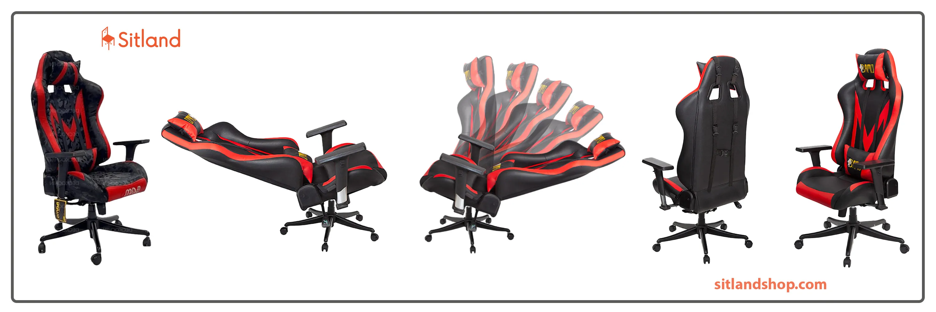 صندلی گیمینگ چرخدار اداری طبی و ارگونومیک | با تنظیمات کامل | دارای رنگبندی | با گارانتی معتبر | قابل سفارشیسازی در سیتلند