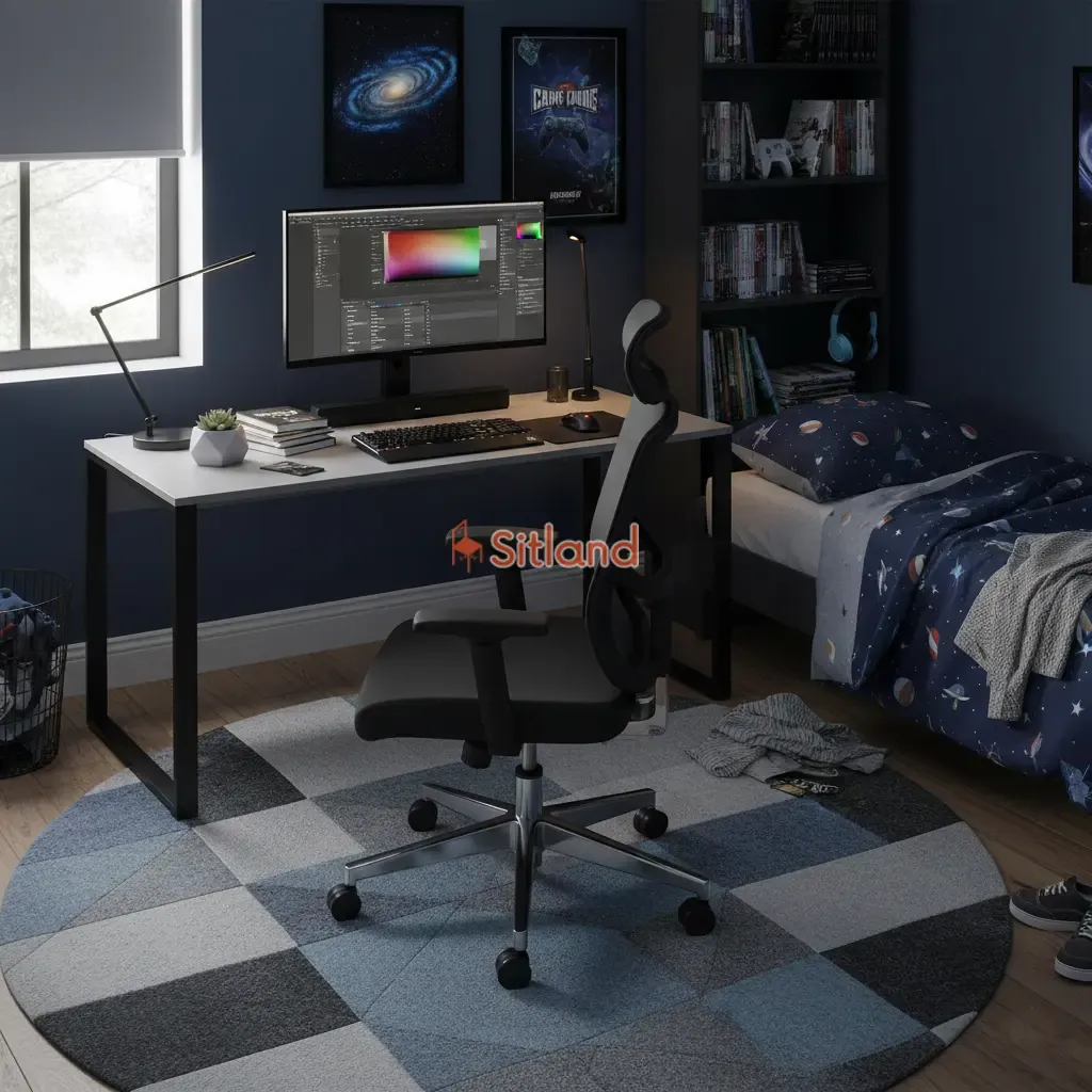 میز تحریر شیک لارس | میز مطالعه مدرن با رنگبندی | گارانتی3ساله سیتلند | خرید قسطی میز تحریر | میز تحریر mdf