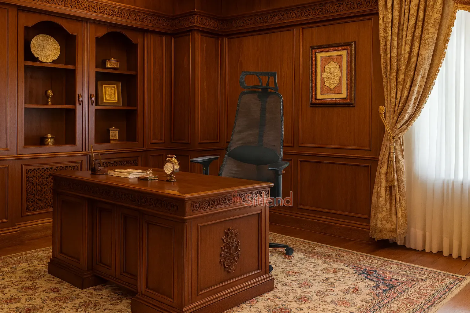 صندلی کامپیوتر طبی 520M | مش تنفسی ضدتعریق | فوم سرد با کیفیت بالا| دستهها قابل تنظیم | صندلی اداری چرخدار | فروشگاه سیتلند