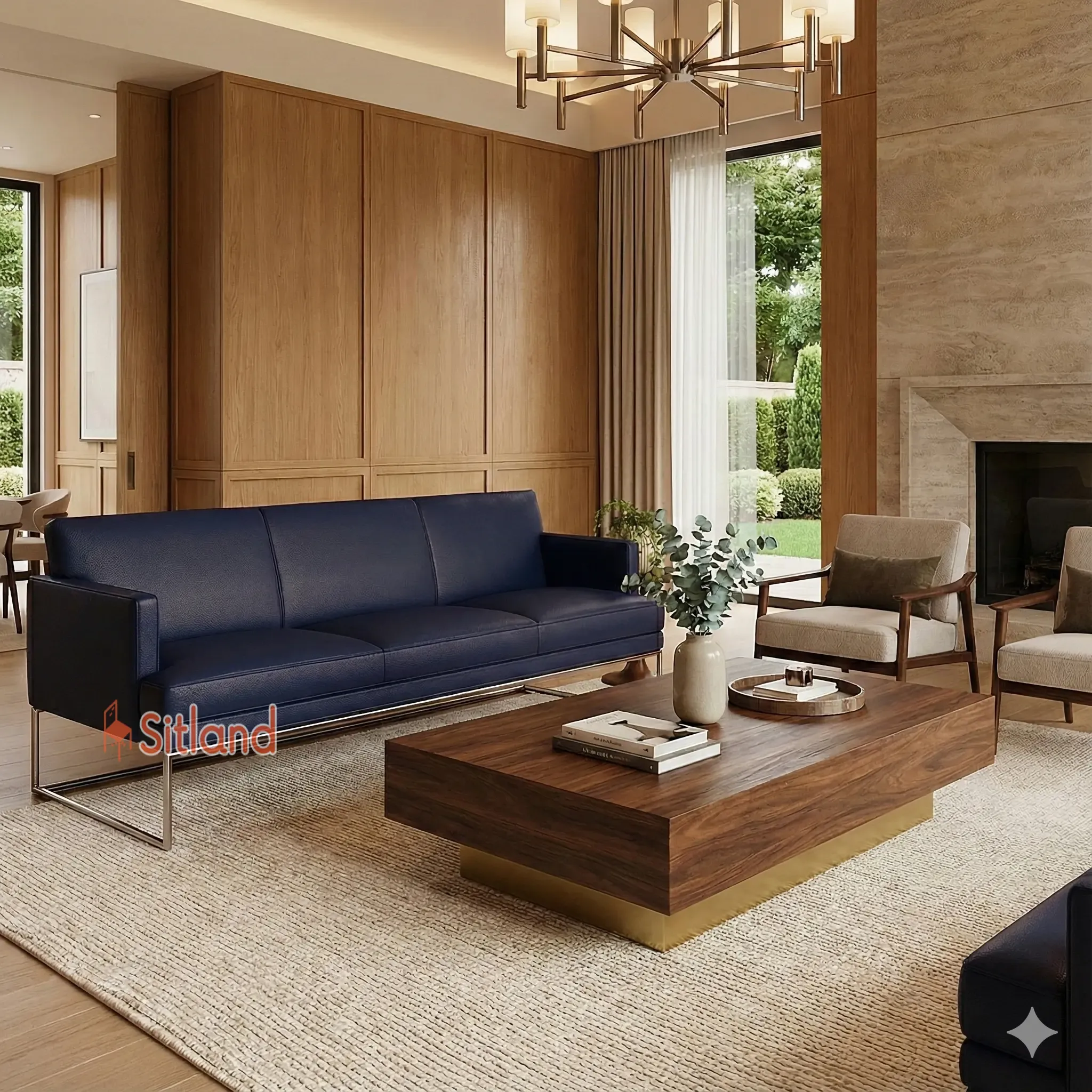 بهترین مبل مینیمال 3نفره | روکش چرم،رنگبندی متنوع | فریم فلزی | قابلیت ست شدن با مبل تک نفره و دونفره کامفورت | گارانتی3ساله سیتلند