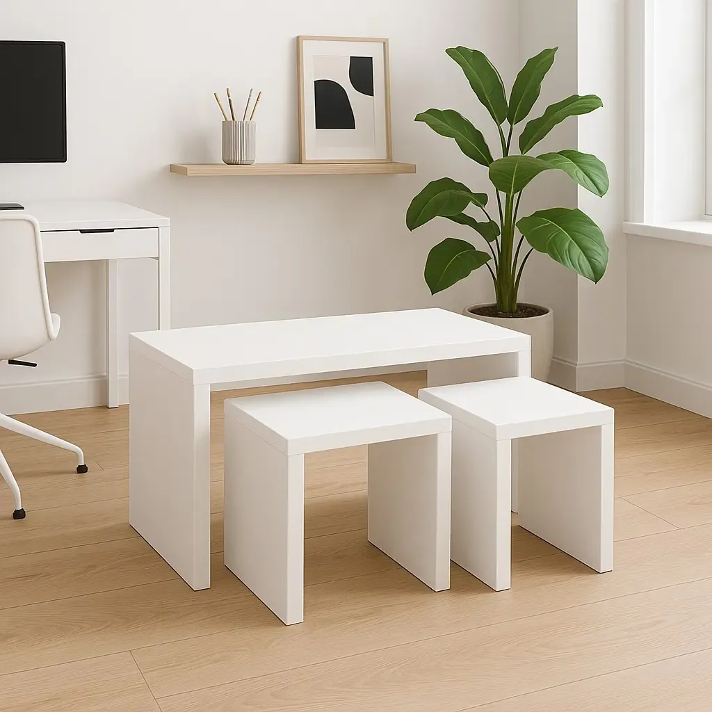 خرید میز جلومبلی اداری با 2 عدد میز عسلی | در رنگهای متنوع | مناسب محیط اداری و خانه | همراه با گارانتی از فروشگاه سیتلند