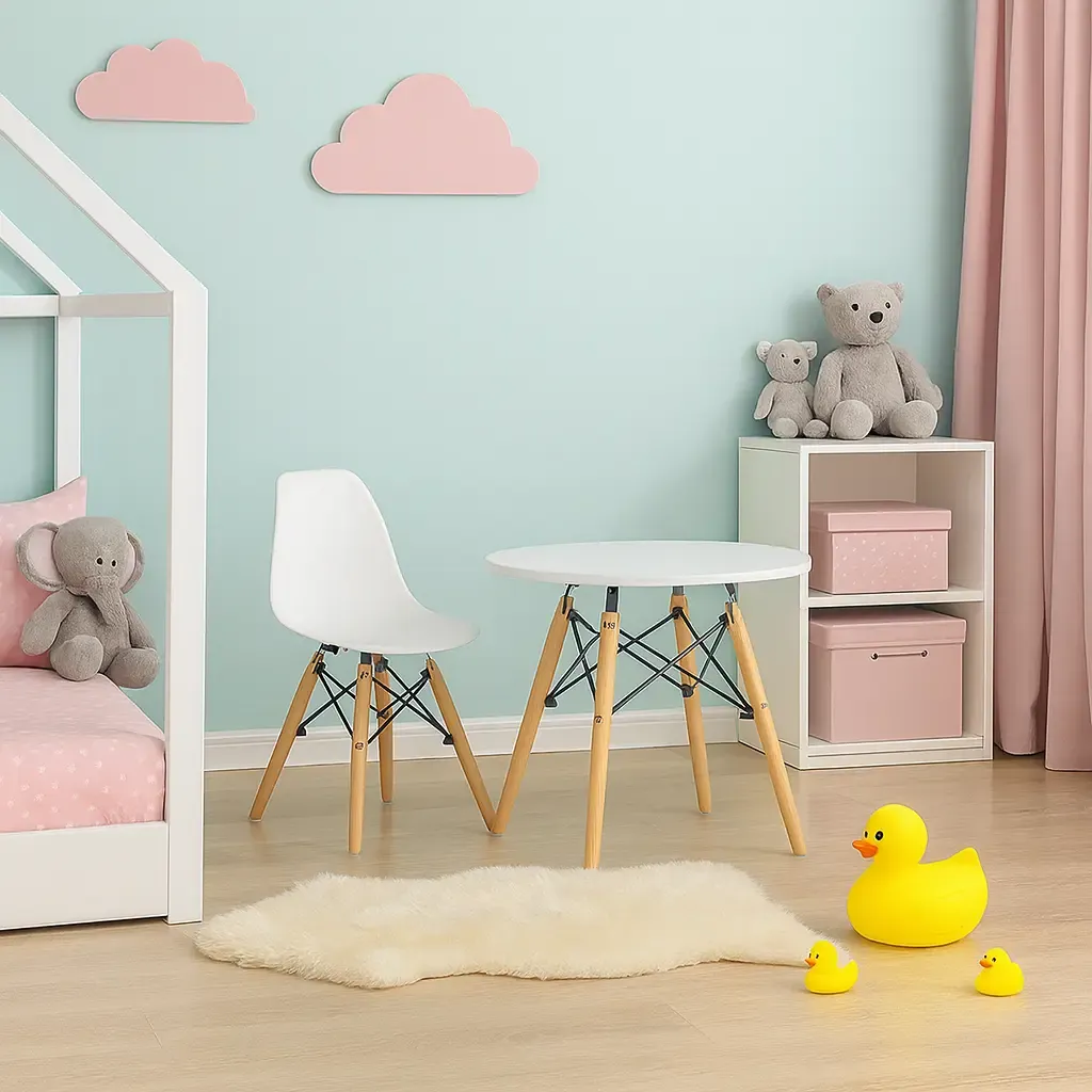 میز کودک ایفلی پرنسا | جنس صفحه: MDF با روکش PVC وکیوم| جنس پایه: ترکیب چوب و فلز| فروشگاه سیتلند