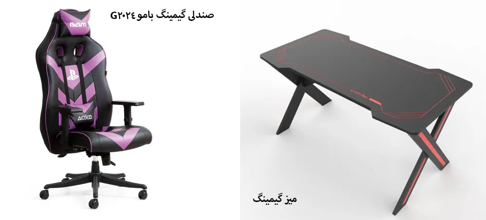 خرید صندلی گیمینگ حرفه ای | دارای مکانیزم براکت و تنظیم پشتی و کمری | دسته با روکس انتگرال | باضمانت فروشگاه سیتلند