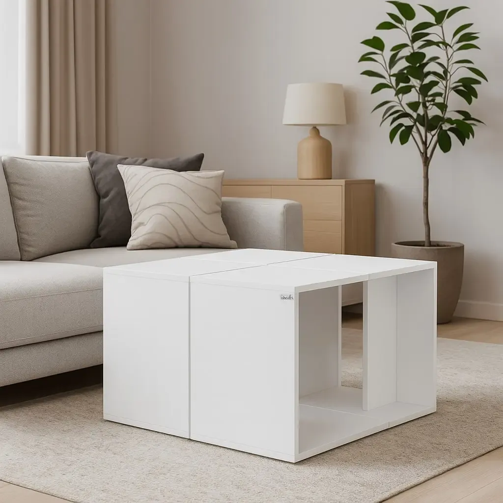 میز جلومبلی(۴ عدد عسلی که در کنار هم یک جلومبلی میسازند) | MDF مرغوب | با گارانتی معتبر در فروشگاه آنلاین سیتلند