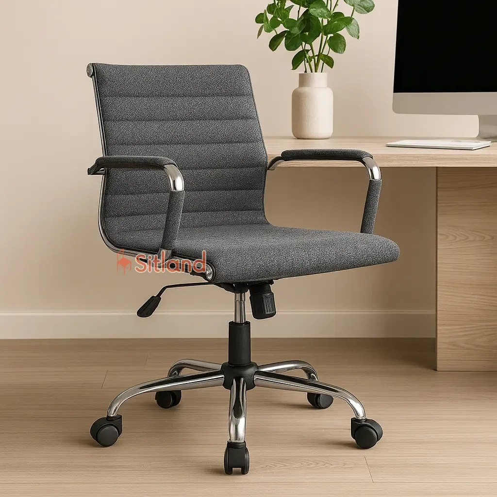صندلی کامپیوتر 7210 | قابل سفارش با روکش پارچه یا چرم، با تنوع رنگی بالا | قابلیت تنظیم ارتفاع و زاویه | گارانتی 3ساله در سیتلند