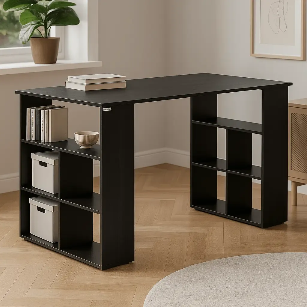 خرید میز تحریر کمجا مدل کتابخانه دار | MDF مقاوم و ضد خش | قابل سفارشیسازی، تنوع رنگی بالا | با گارانتی در فروشگاه سیتلند