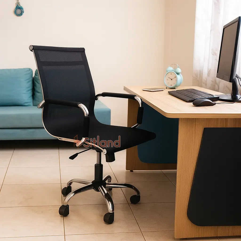 صندلی کامپیوتر string7260 | صندلی چرخدار با جک قابل تنظیم | با روکش مش توری ضد پارگی | گارانتی 3ساله در فروشگاه سیتلند