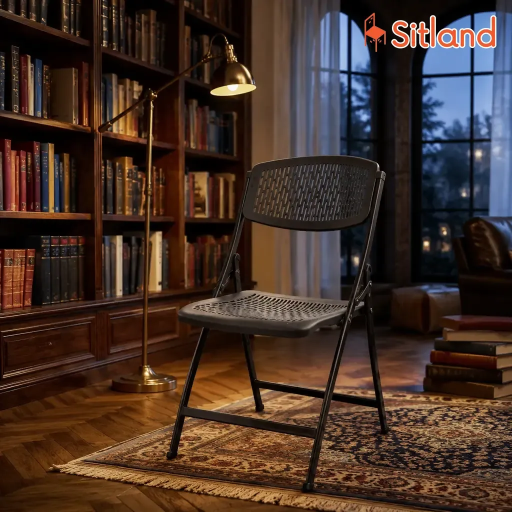 صندلی تاشو جمعشونده با ضخامت کم برای انبار و حملونقل آسان