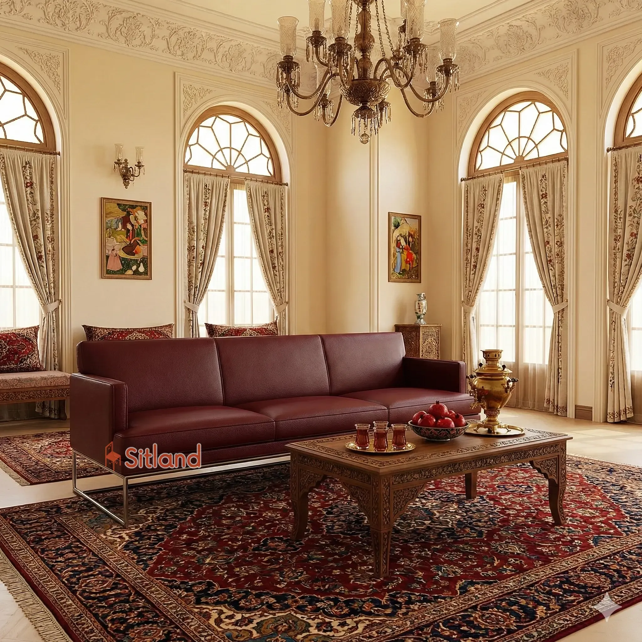 بهترین مبل مینیمال 3نفره | روکش چرم،رنگبندی متنوع | فریم فلزی | قابلیت ست شدن با مبل تک نفره و دونفره کامفورت | گارانتی3ساله سیتلند