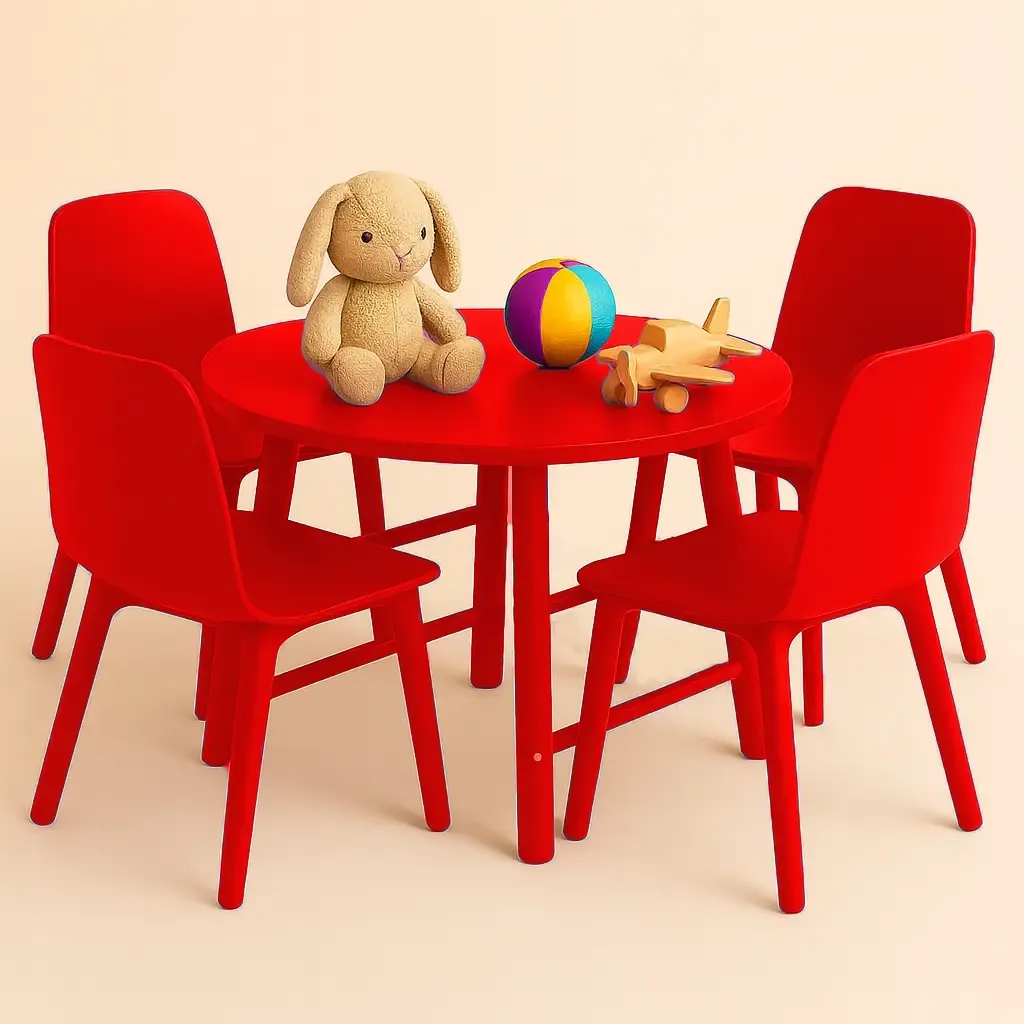 ست میز و صندلی کودک تیکا از برند بابل کارپت | در رنگ‌بندی متنوع | بسیار سبکو پلیمری | مناسب فضای باز و آموزشی و خانگی | سیتلند